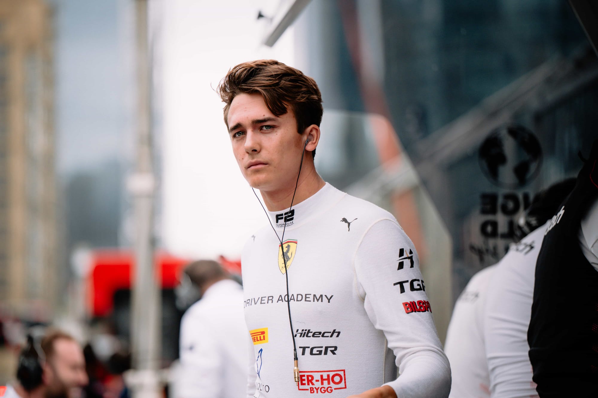 F2 Driver Dino Beganovic in Ferrari's Formula 1 paddock
