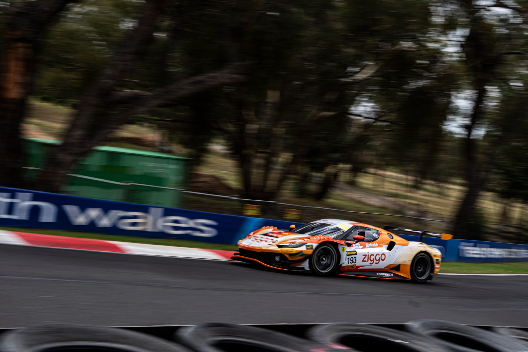 #193 Ferrari 296 GT3 racing at the 12hr Bathurst 2026