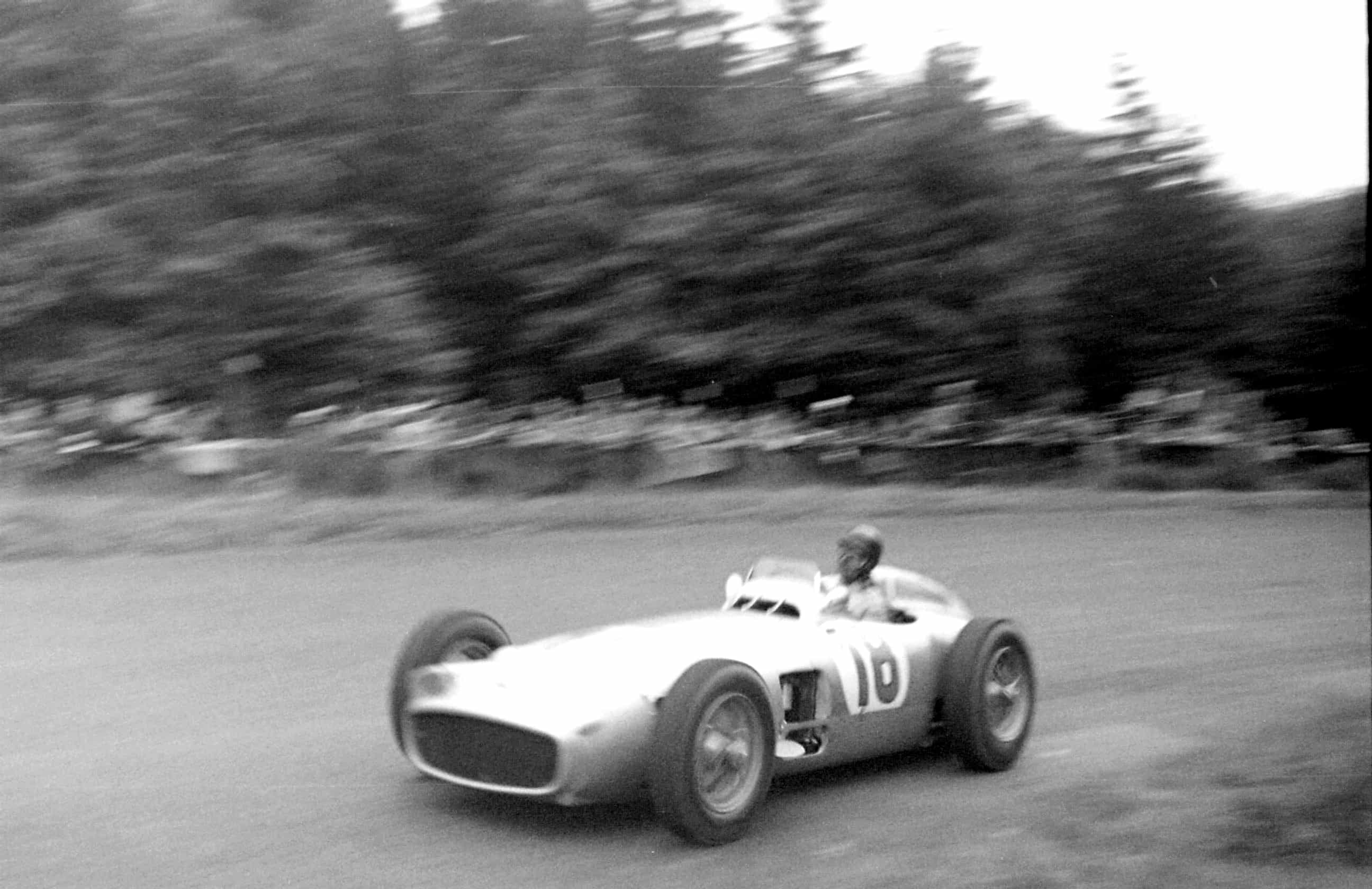 Juan Manuel Fangio driving at the 1954 Nürburgring GP