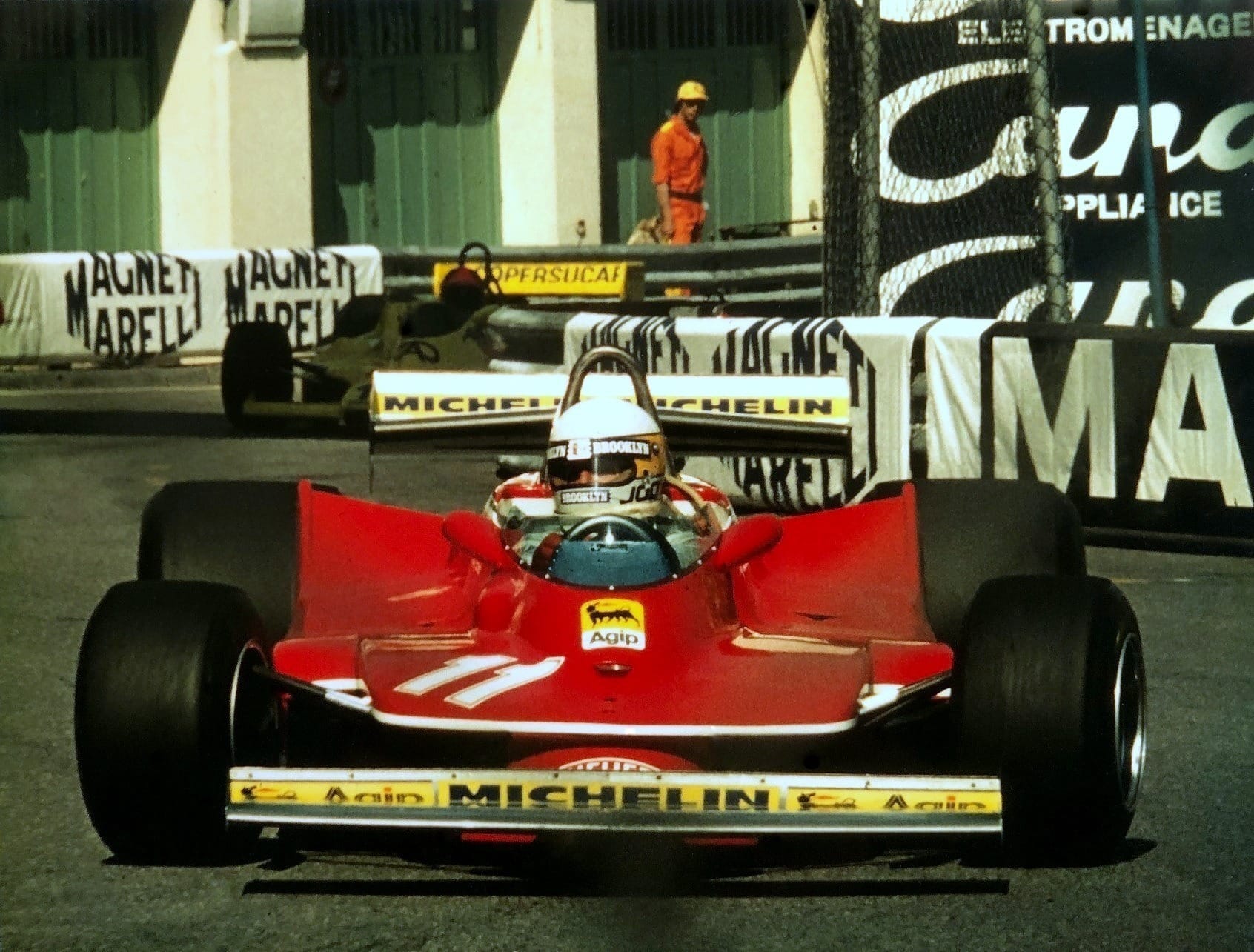 Jody Scheckter - Ferrari 312 T4 at Rascasse during practice for the 1979 Monaco GP