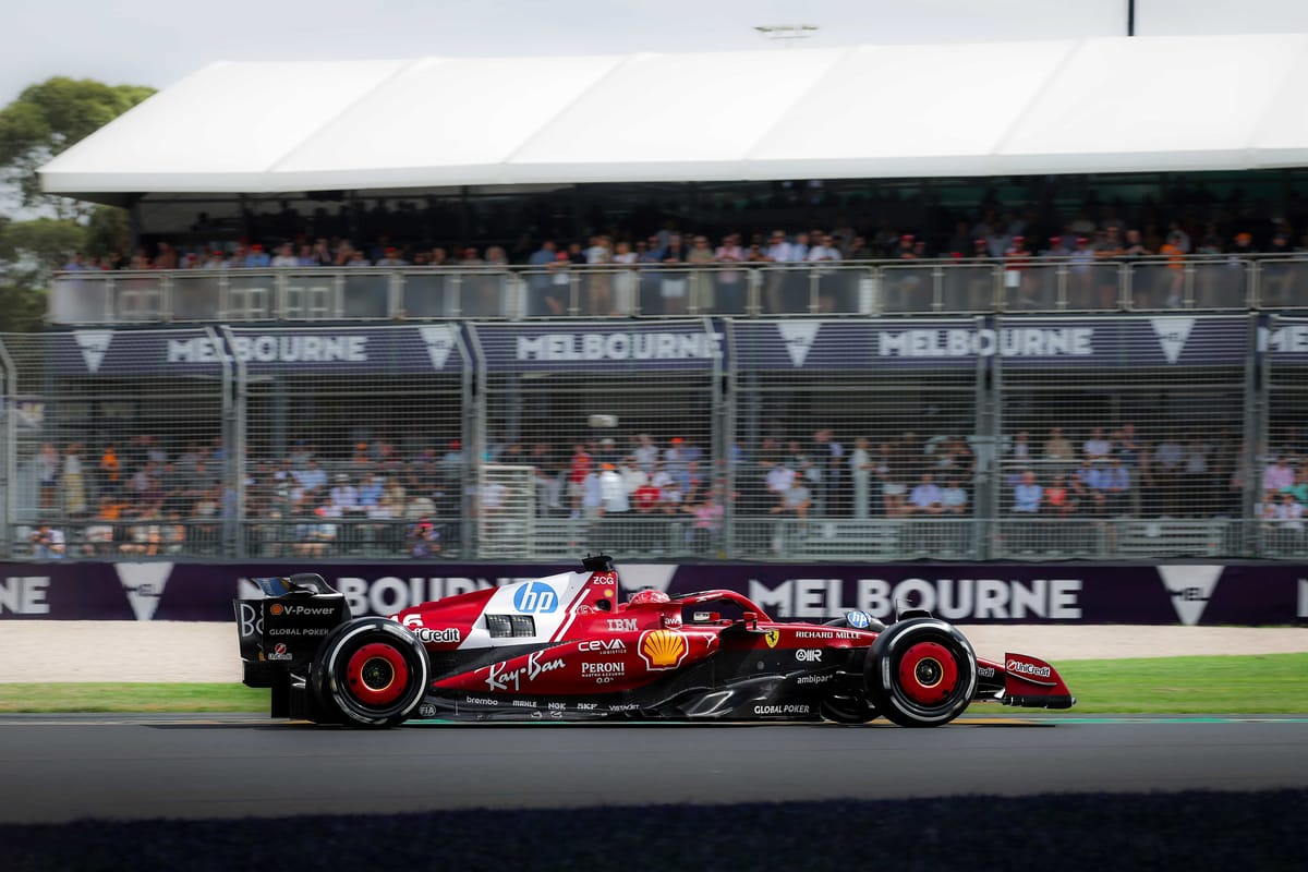 Charles Leclerc driving his SF-25 Ferrari F1 car during the 2025 Melbourne Grand Prix 