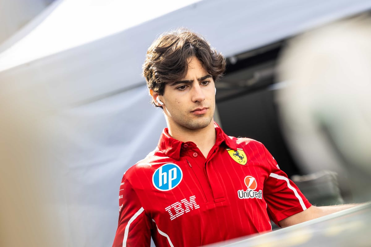 Formula 2 driver Rafael Camara in his Ferrari Driver Academy attire