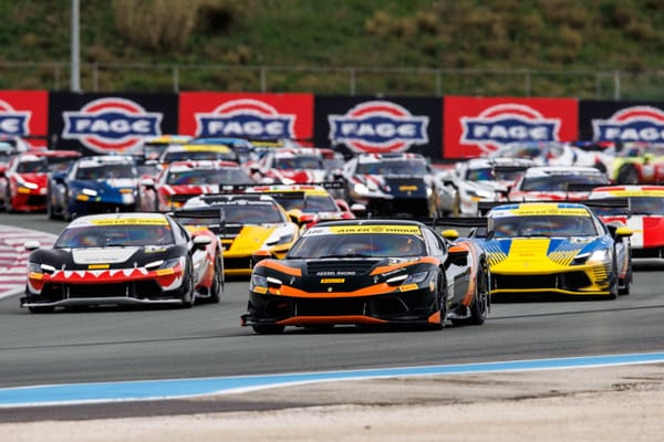The Kessel Racing Ferrari Challenge car leading the pack in Ferrari Challenge Europe Le Castellet 2026