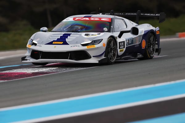 Bradley Yates winning at Le Castellet in the 2026 Ferrari Challenge UK opener