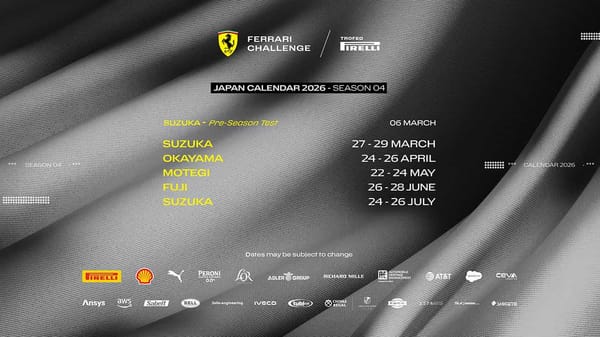 The official Ferrari Challenge Japan 2026 Schedule